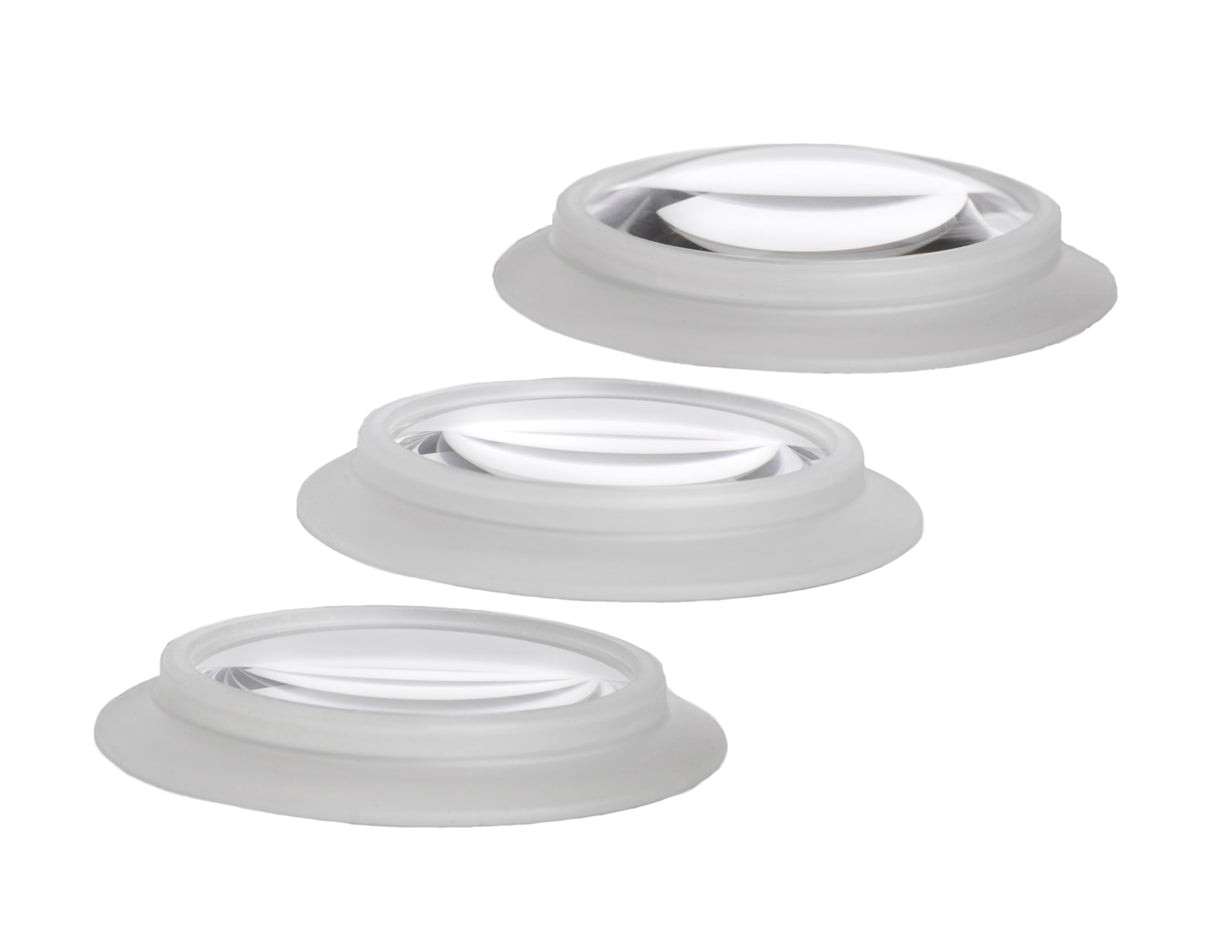 3 STAYS suction lenses for bench magnifiers