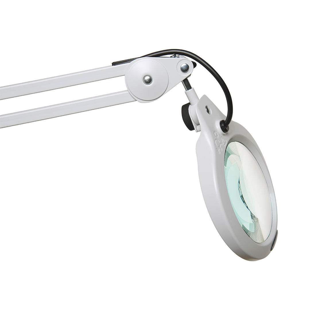 LFM LED G2 bench magnifier arm joint close up