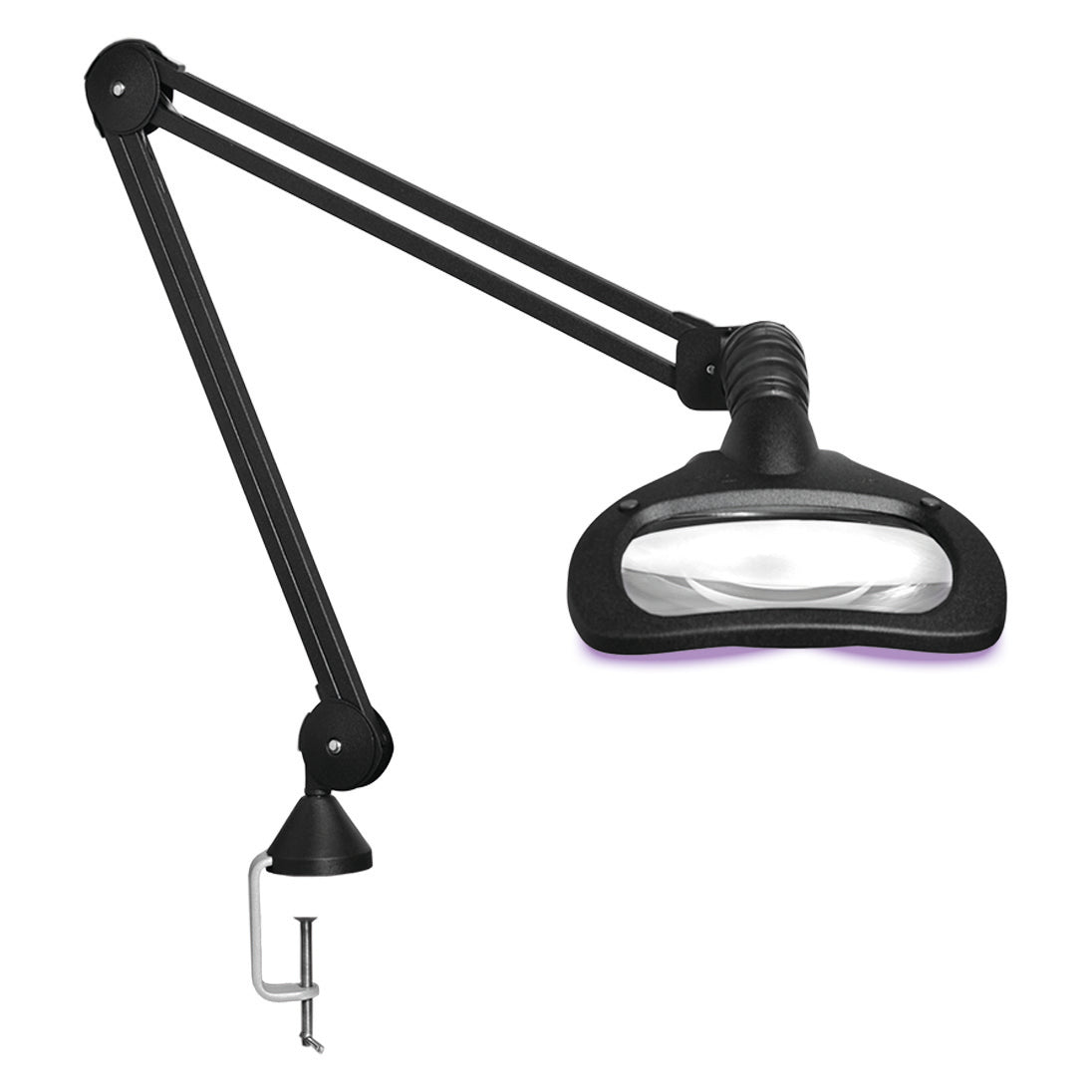 Vision LUXO black WAVE LED ESD bench magnifier