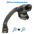 OPTA ergonomic stereo microscope on Universal arm